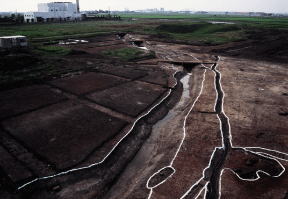 4世紀後半から5世紀の用水路（砂町遺跡）玉村町福島