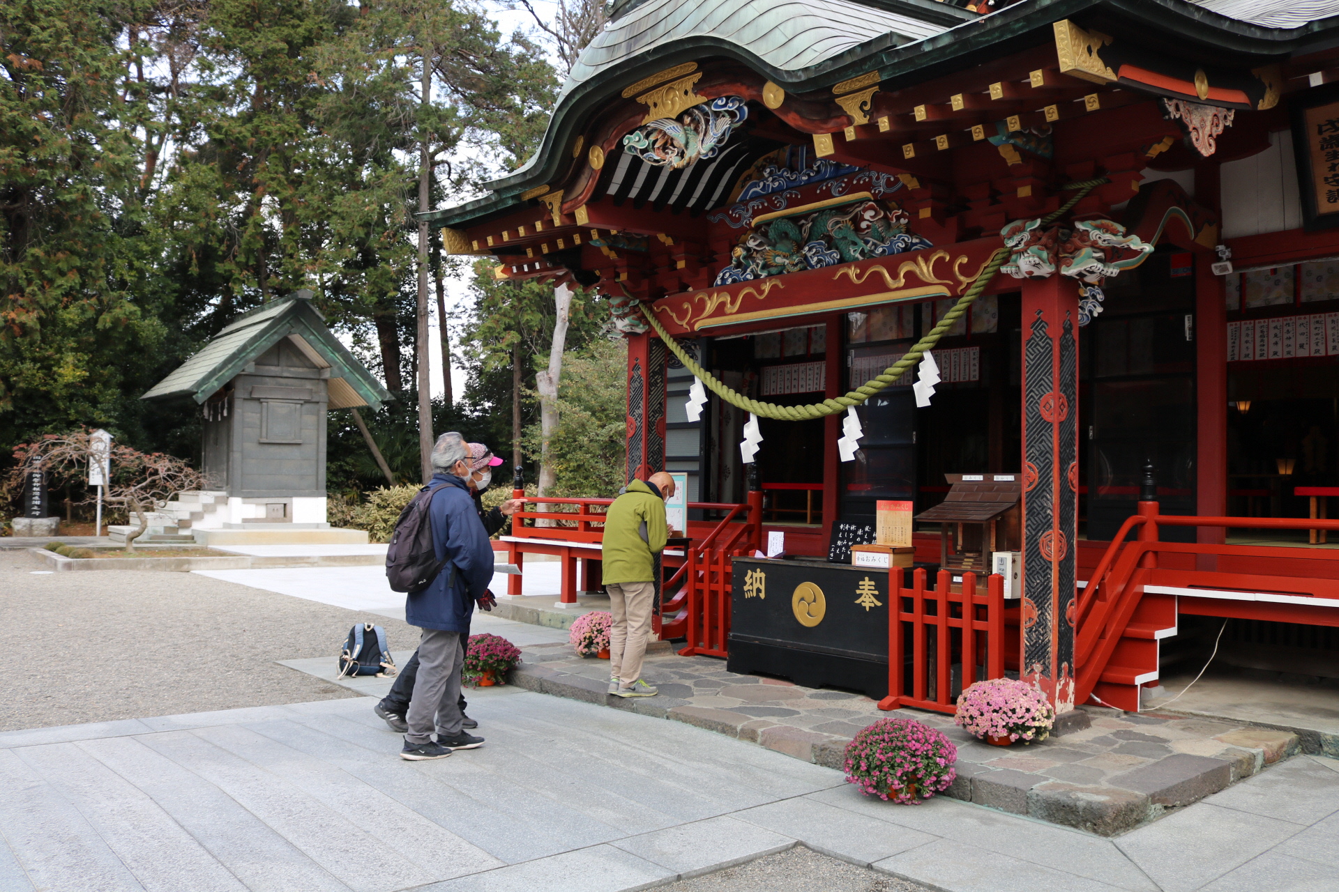 R2.12.5資料館25周年記念日光例幣使道を歩こうツアー（玉村八幡宮参拝）