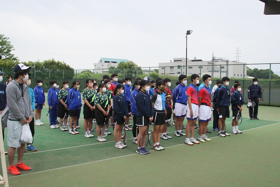 第28回町民ソフトテニス大会開会式