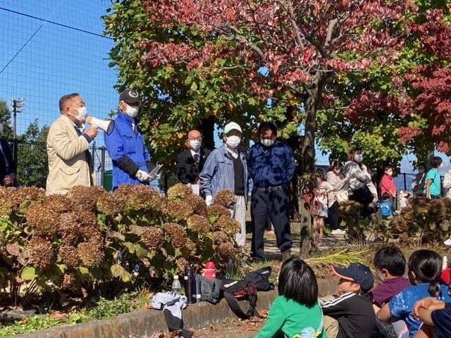 玉村町農業体験クラブ主催の稲刈り体験を視察