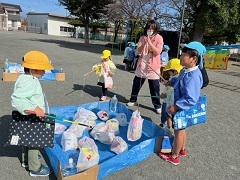 お菓子釣り