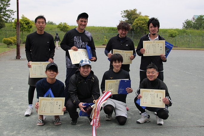 第29回町民ソフトテニス大会一般男子入賞者