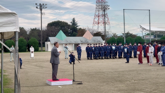 第23回伊勢崎佐波防火協会消防競技会にて来賓祝辞