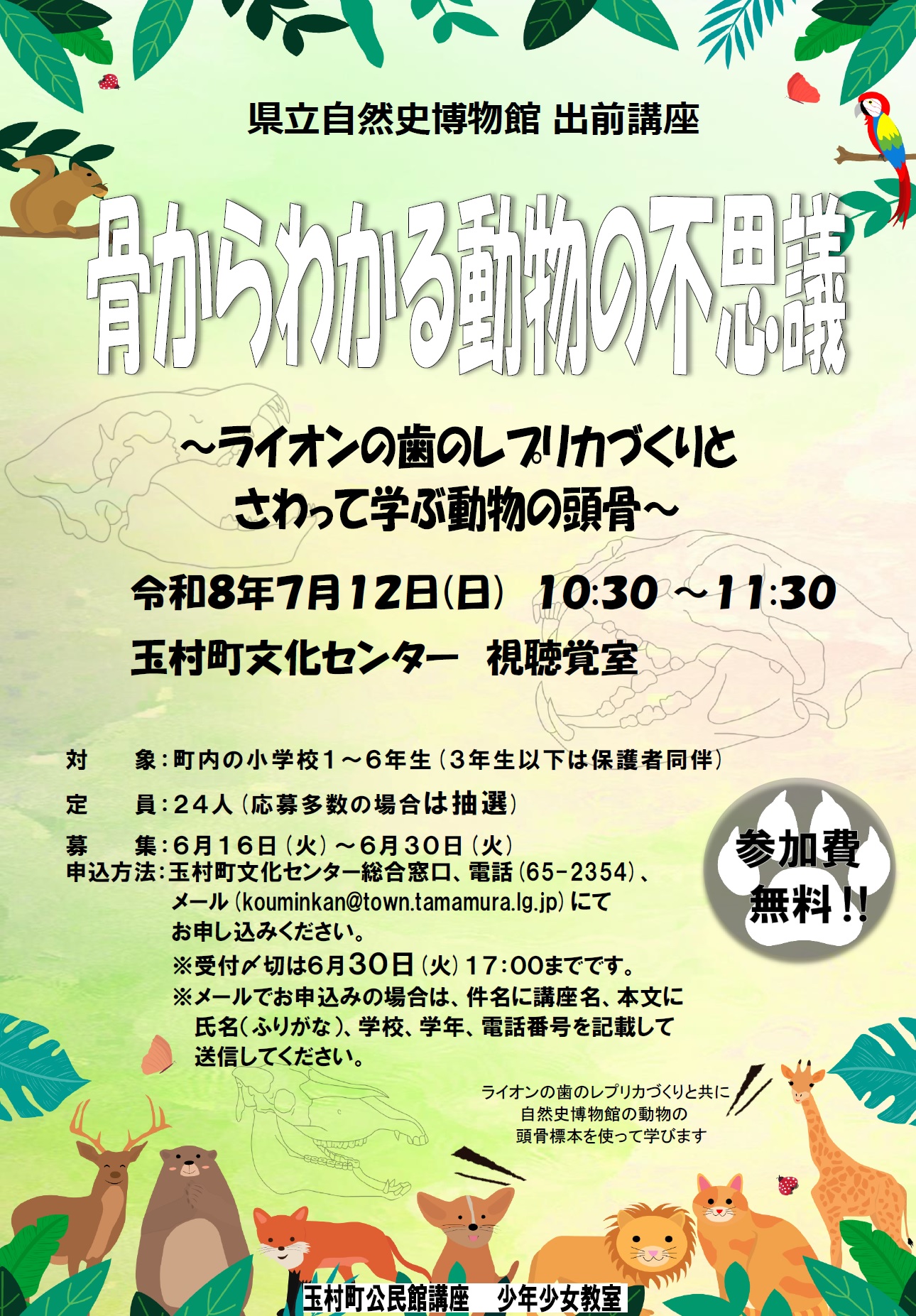 骨からわかる動物の不思議 骨からわかる動物の不思議