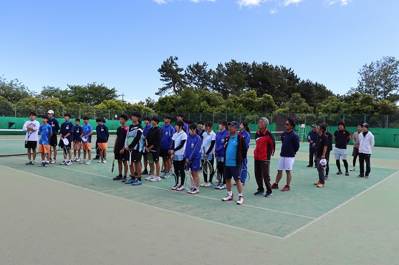 第32回町民ソフトテニス大会開会式 第32回町民ソフトテニス大会開会式
