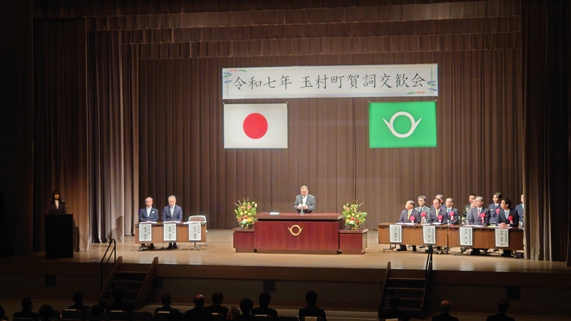 冒頭の挨拶をする石川町長