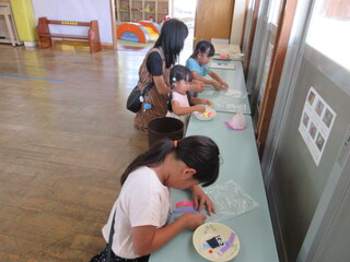 作っているところ