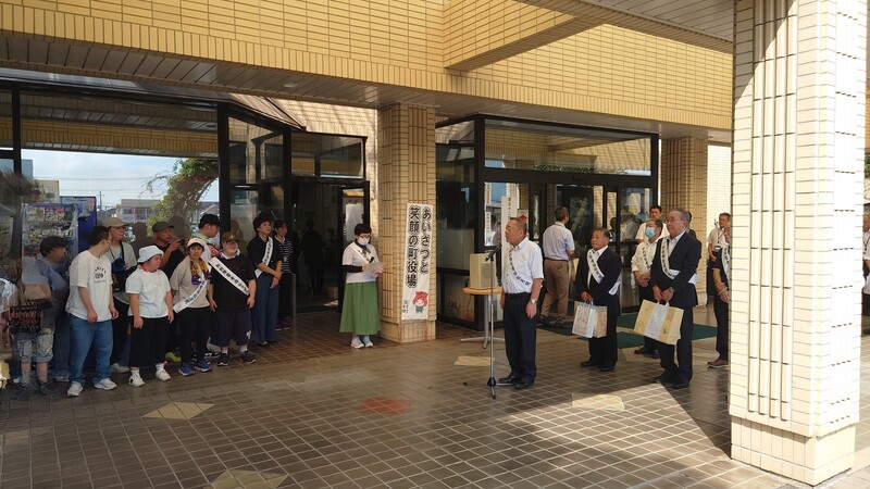 石川町長より激励の言葉