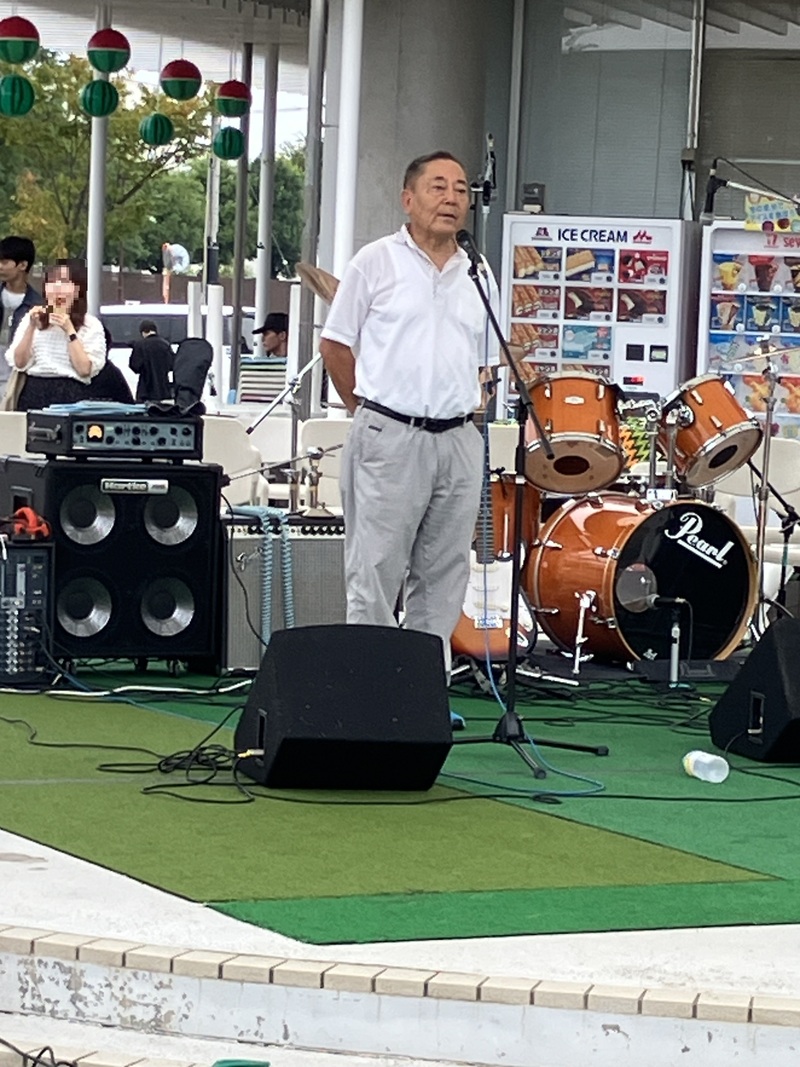 挨拶をする石川町長