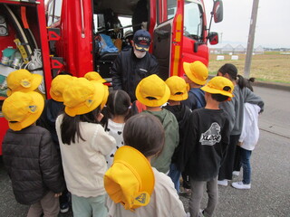 消防車見学の様子②