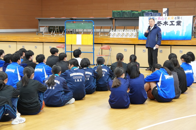 挨拶をする石川町長