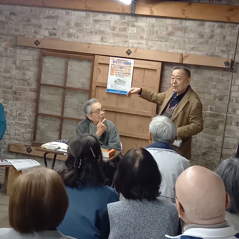 勉強会にて発言する石川町長②