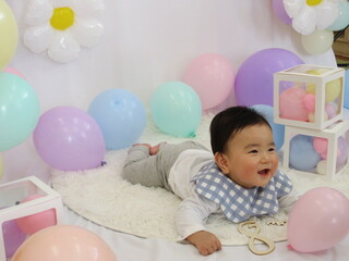 いい笑顔でパチリ