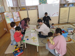 フォトフレームを作っているところ