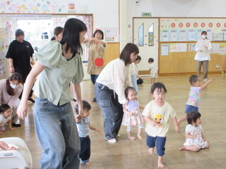 体操をしているところ