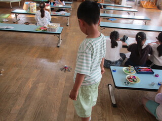 ぐるぐるコプターで遊んでいる様子①
