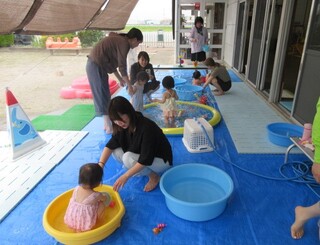 楽しい水遊び