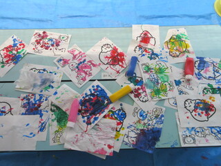 絵の具の作品
