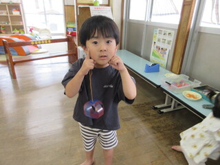 僕のヨーヨーできたよ!