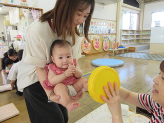 足型をとっているところ