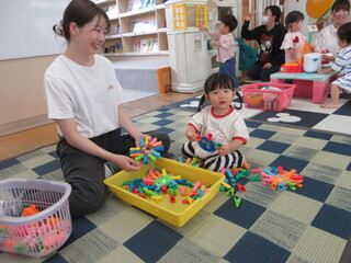 遊んでいるところ
